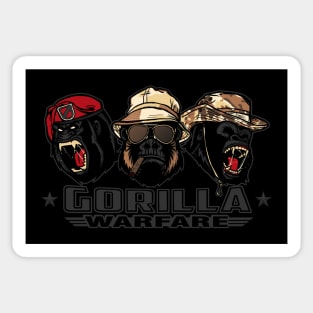 Gorilla Warfare - Gray variant Sticker